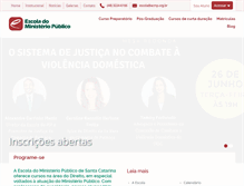 Tablet Screenshot of escoladomp.org.br